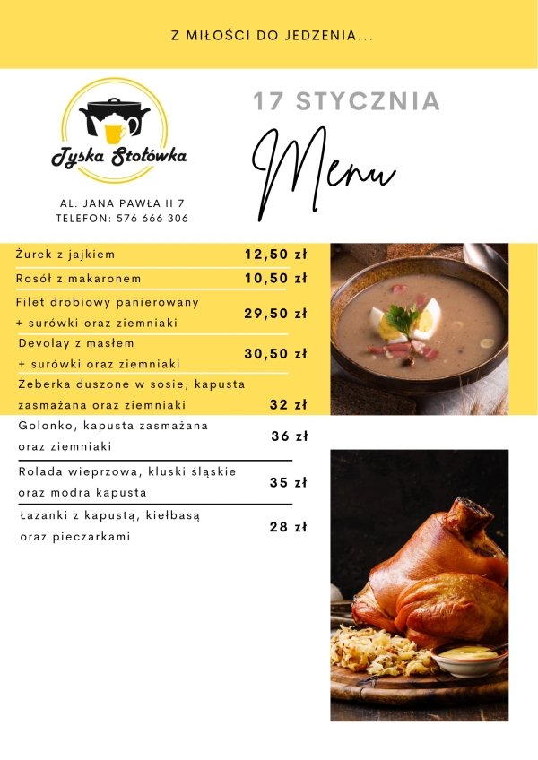 MENU LOKAL AL. JANA PAWŁA II 7