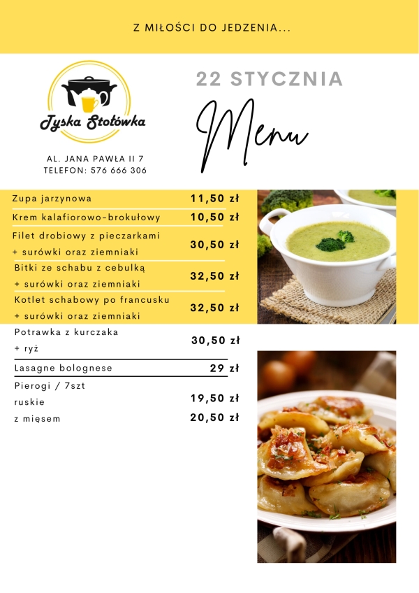 MENU LOKAL AL. JANA PAWŁA II 7