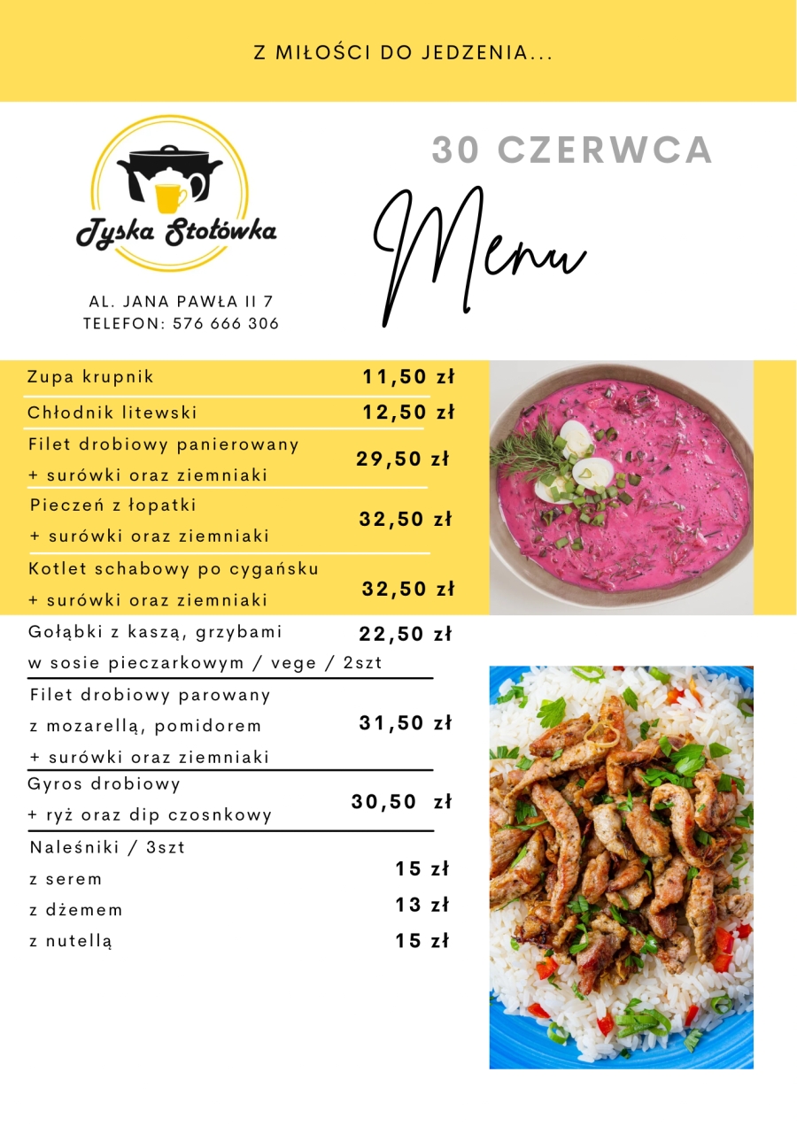 MENU AL. JANA PAWŁA II 7