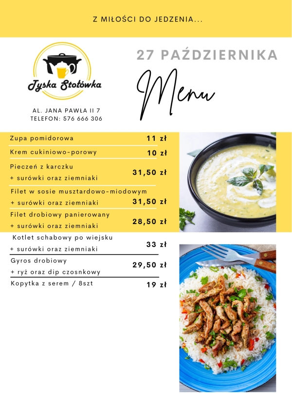 MENU LOKAL AL. JANA PAWŁA II 7