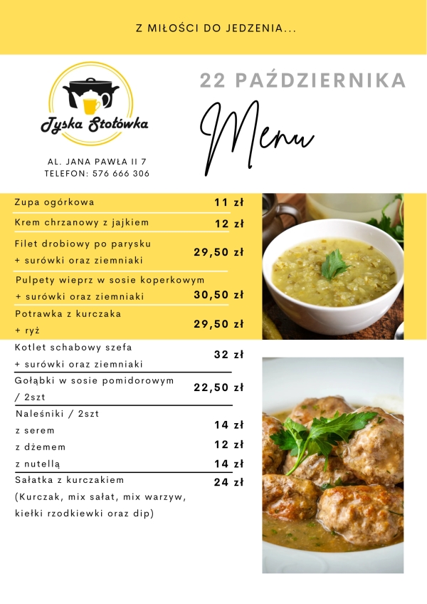 MENU LOKAL AL. JANA PAWŁA II 7