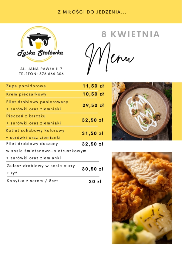 MENU AL. JANA PAWŁA II 7