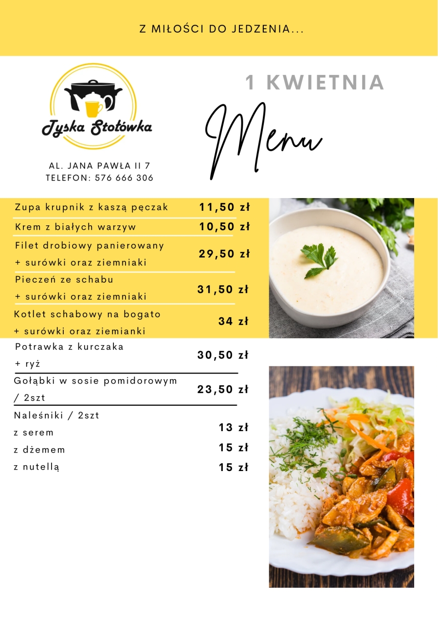 MENU AL. JANA PAWŁA II 7