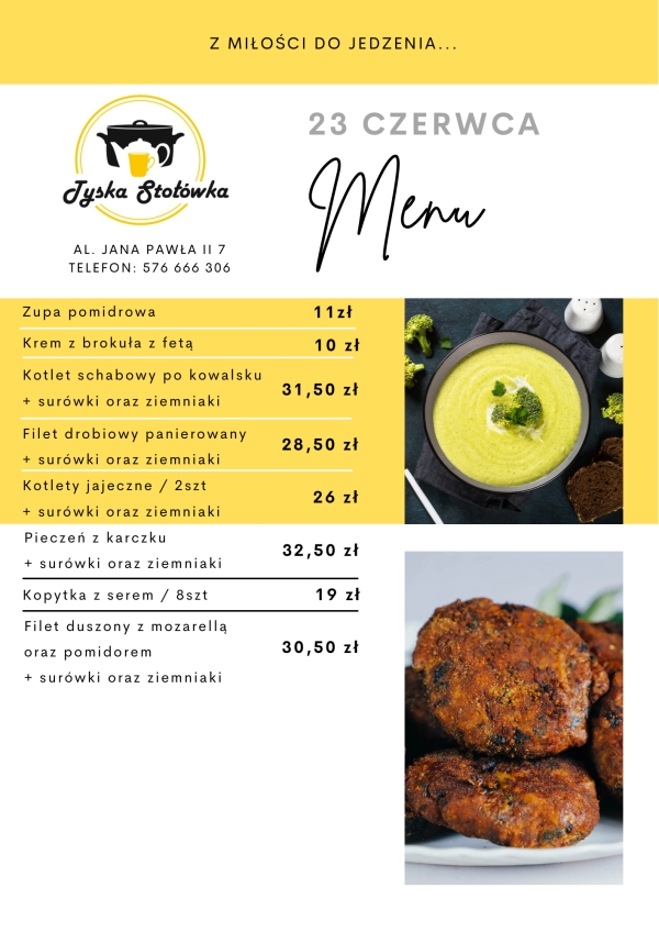 MENU LOKAL 1 AL. JANA PAWŁA II 7