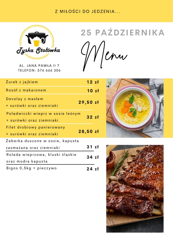 MENU LOKAL AL. JANA PAWŁA II 7