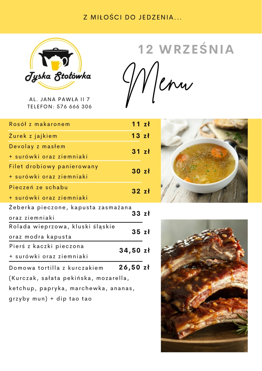 MENU AL. JANA PAWŁA II 7