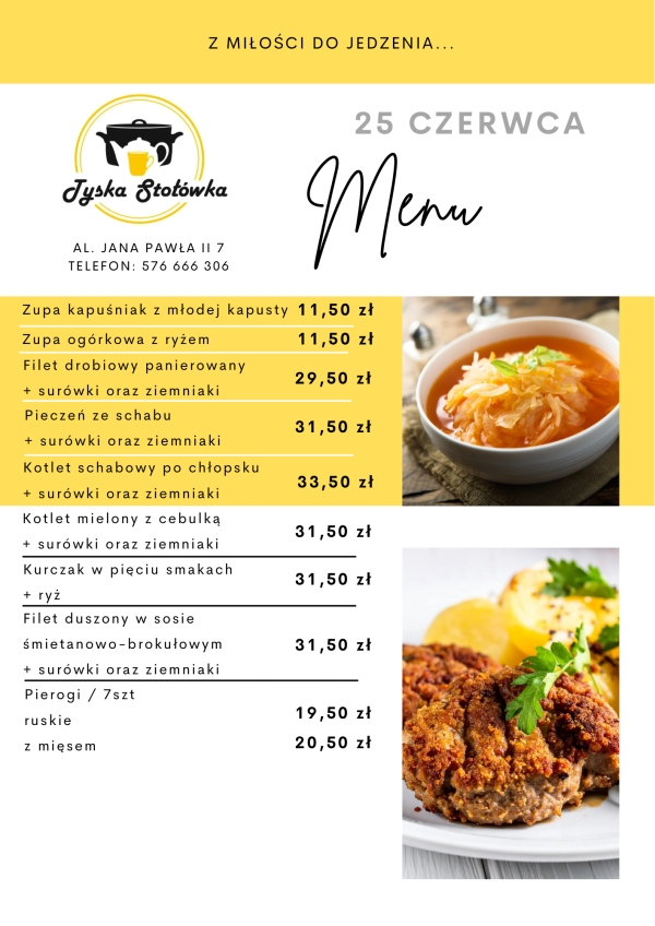 MENU AL. JANA PAWŁA II 7