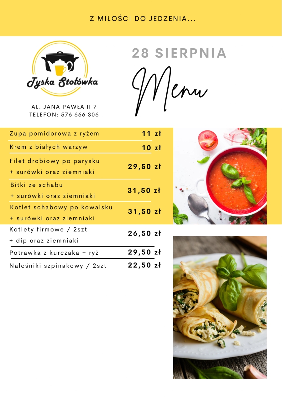 MENU LOKAL AL. JANA PAWŁA II 7