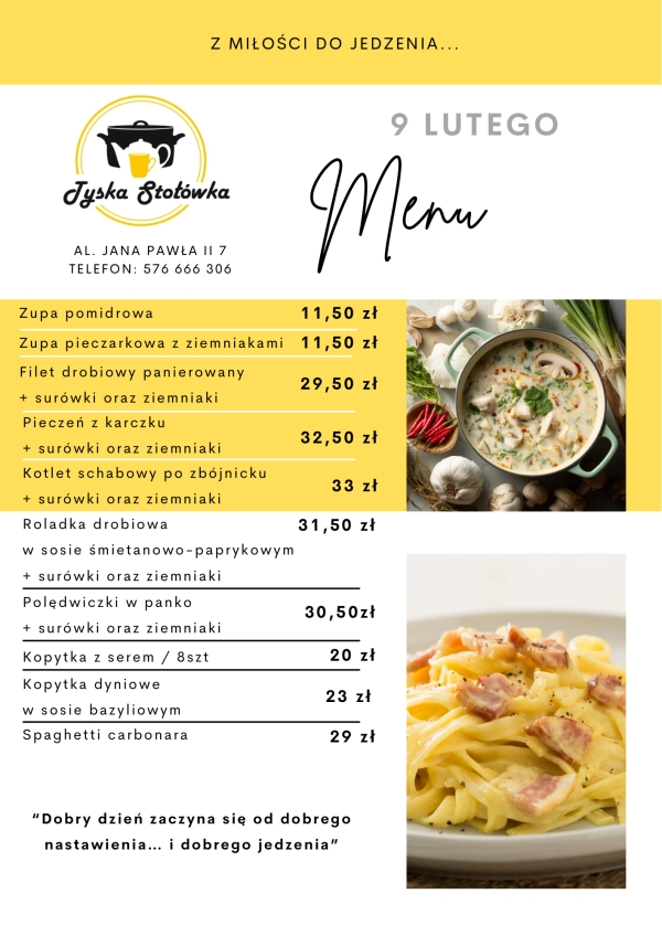 MENU LOKAL AL. JANA PAWŁA II 7