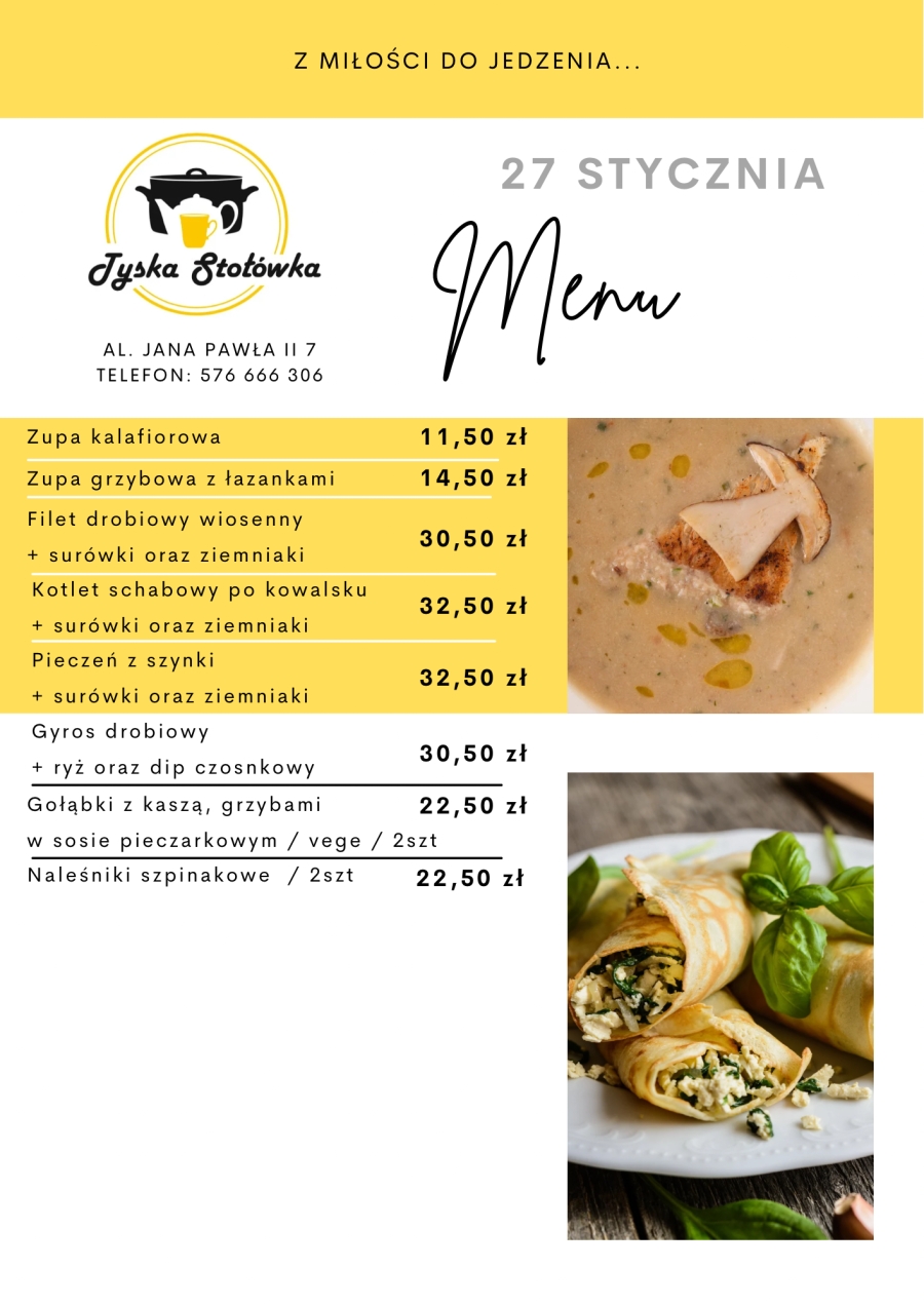 MENU LOKAL AL. JANA PAWŁA II 7