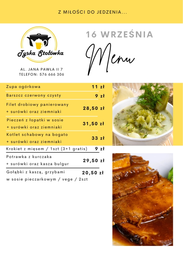 MENU LOKAL AL. JANA PAWŁA II 7