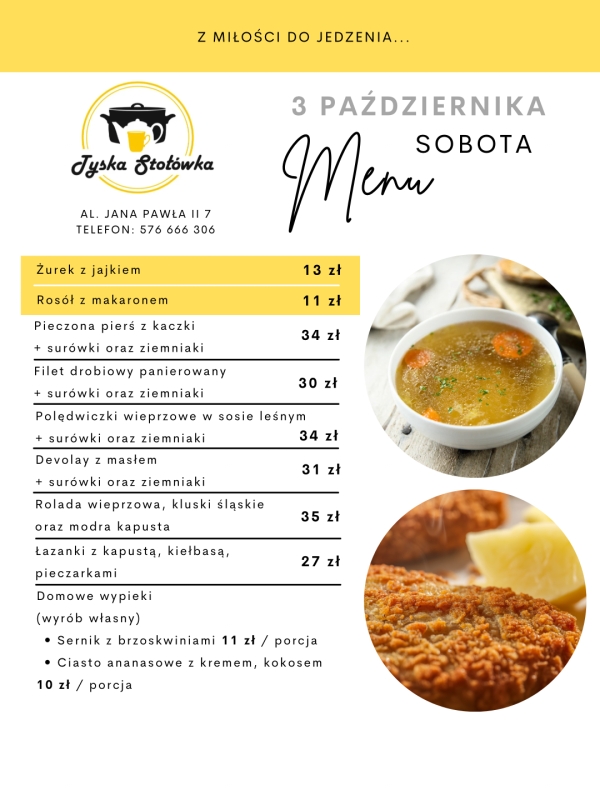 MENU AL. JANA PAWŁA II 7